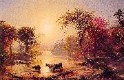 Jasper Francis Cropsey Autumn in America oil on canvas